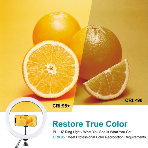 Puluz 11,8 pouces 30cm RGBW Light + 1.1M Trépied Surface courbe Dimmable LED Dual Couleur Température Température LED Bague Selfie Vlogging Vidéo LIGHT LIGHT BRILLER KITS AVEC TÊTE DE TRIPODE DE TRIPODE DE TÊTE DE SP067B699-019
