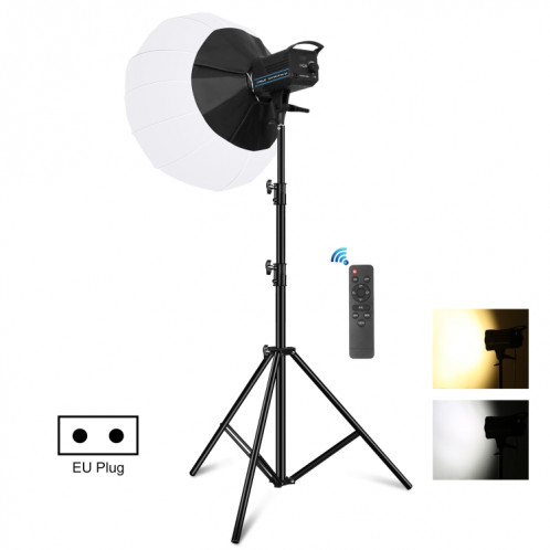 PULUZ 220V 150W 3200K-5600K Studio Vidéo Lumière + 2.8m Support de Lumière + 65cm Lanterne Pliable Softbox Photographie Kit SP05EU1788-011