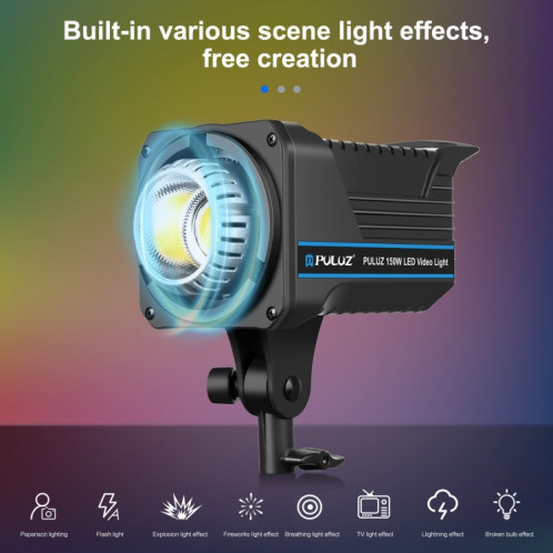 PULUZ 150W 3200K-5600K Photo studio strobe flash Light Kit avec Softbox Reflector & Trépied (Plug EU) SP08EU801-011