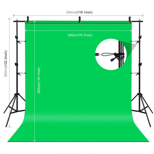 Kit de photographie PULUZ LED Light Studio Softbox avec fond et support réfléchissant et trépied et sacs de sable () SP12EU1827-08