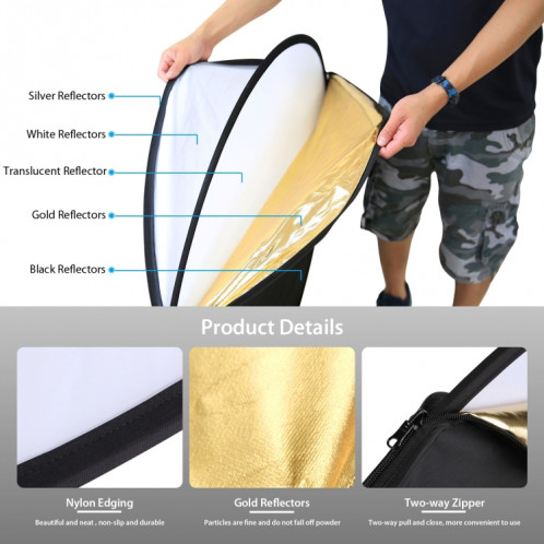 Kit de photographie PULUZ LED Light Studio Softbox avec fond et support réfléchissant et trépied et sacs de sable () SP12EU1827-08