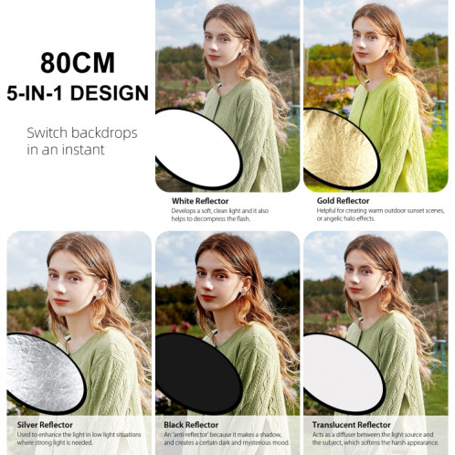 Kit de photographie PULUZ LED Light Studio Softbox avec fond et support réfléchissant et trépied et sacs de sable () SP12EU1827-08