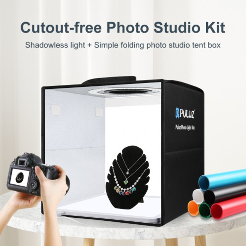 PULUZ 30 cm pliant anneau lumineux Photo éclairage Studio tir tente boîte avec panneau de lumière sans ombre SP3200914-012