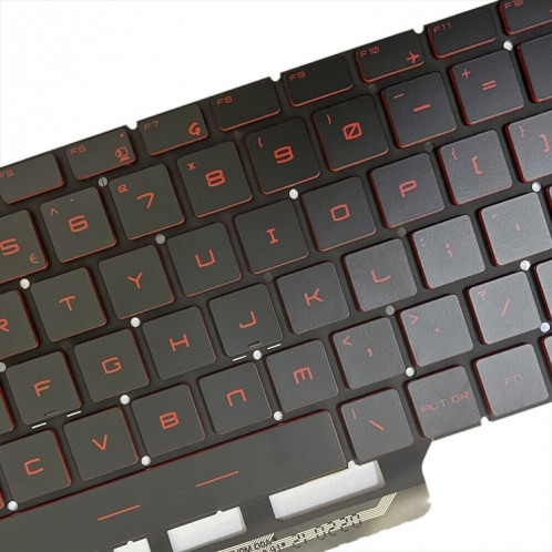 Clavier d'ordinateur portable version US avec rétroéclairage pour MSI GS65 / GS65VR / MS-16Q2 / Stealth 8SE /8SF / 8SG /Thin 8RE / Thin 8RF (Rouge) SH004R1246-06