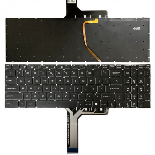 Clavier d'ordinateur portable rétro-éclairé coloré de Version américaine pour MSI Steel GS60/GS70/GS72/GT72/GE62/GE72/GS73V SH00061768-06