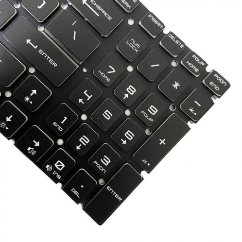 Clavier d'ordinateur portable rétro-éclairé coloré de Version américaine pour MSI Steel GS60/GS70/GS72/GT72/GE62/GE72/GS73V SH00061768-06