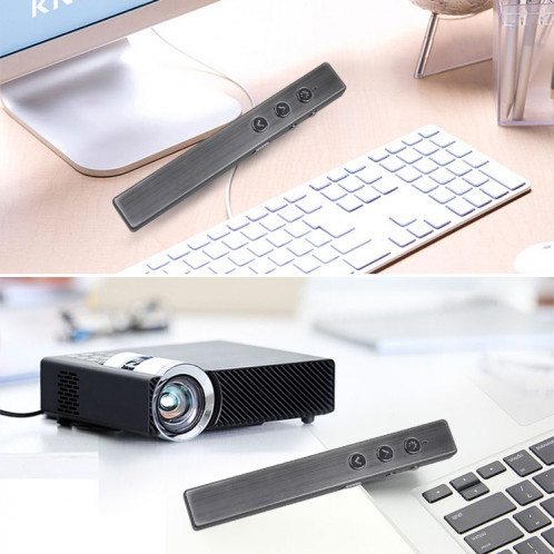 PR-20 Wireless Presenter PowerPoint PPT Clicker Présentation Stylo de contrôle à distance Pointeur laser Flip Pen avec fonction Air Mouse SH3611237-011