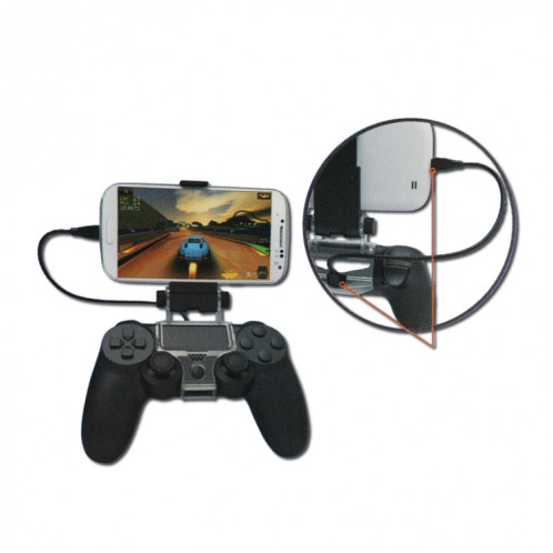 Support de pince de Smartphone OTG de DOBE TP4-016 pour le contrôleur de jeu de Sony PS4, approprié aux téléphones de jusqu'à 6 pouces SS70031096-07
