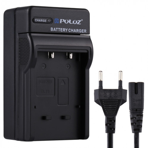 Chargeur de batterie PULUZ EU Plug avec câble pour batterie Nikon EN-EL19 SP2207637-05