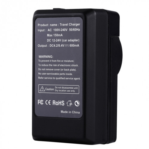 Chargeur allume-cigare pour appareil photo numérique PULUZ pour Fujifilm NP-70, batterie Panasonic DB-60 (S005) SP23261072-06