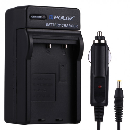 Chargeur de voiture batterie appareil photo numérique PULUZ pour Fujifilm NP-60 / NP-30, batterie Kodak K5000 / K5001, Olympus LI-20B, Samsung SLB-1037/1137 SP2327214-06