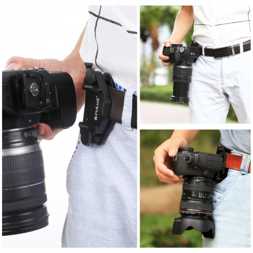 PULUZ Capture Camera Clip Clip en alliage d'aluminium CNC à dégagement rapide avec plaque (noir) SP272B379-09