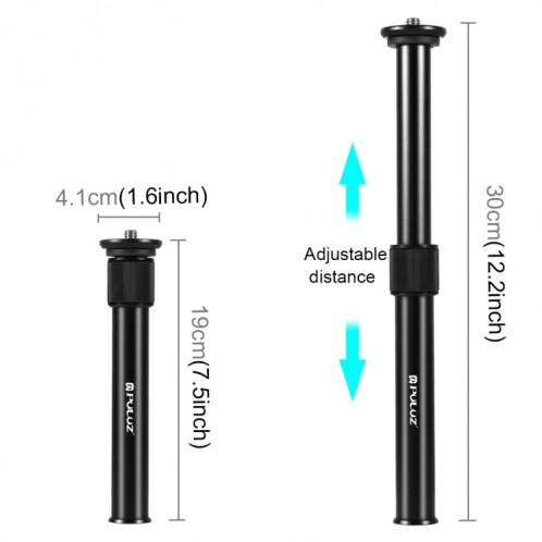 Rallonge réglable monopode pour ordinateur de poche PULUZ en métal pour appareils photo reflex numériques et reflex SP3008931-010