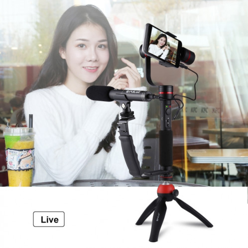 PULUZ L-Shape Bracket Support pour poignées avec monture de griffe double face pour flash vidéo, appareil photo reflex numérique SP30111992-09