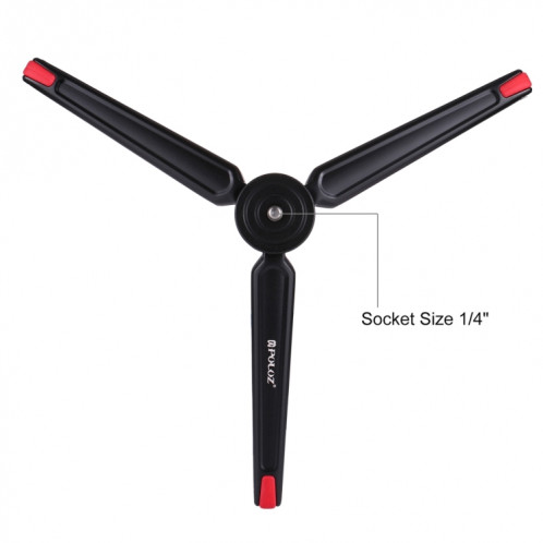 Support de trépied de bureau en métal de poche PULUZ avec vis d'adaptation de filetage de 1/4 à 3/8 pouce pour appareils photo reflex numériques et numériques, hauteur réglable: 4.5-15cm, charge maximale: 20kg SP014R36-015