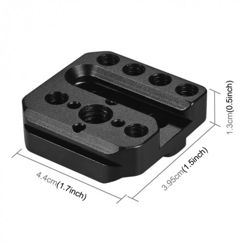 Support de fixation externe pour plaque de dégagement rapide PULUZ pour DJI RONIN / RONIN-S SP3037689-07