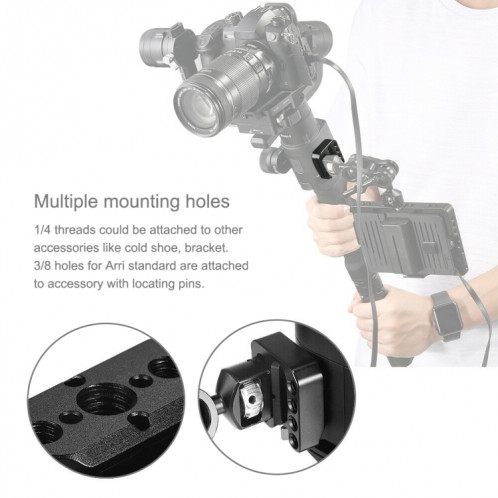 Support de fixation externe pour plaque de dégagement rapide PULUZ pour DJI RONIN / RONIN-S SP3037689-07