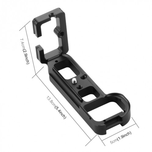 Support de base pour support de plaque à dégagement rapide PULUZ 1/4 pouce pour Sony A7R / A7 / A7S / A7R2 / A7M2 / A7S2 (Noir) SP039B381-09