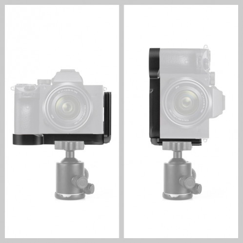 Support de base pour support de plaque à dégagement rapide PULUZ 1/4 pouce pour Sony A7R / A7 / A7S / A7R2 / A7M2 / A7S2 (Noir) SP039B381-09