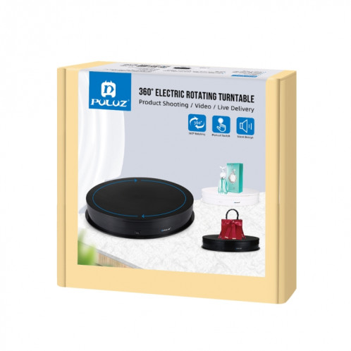 PULUZ 30cm USB Tourne-Disque Rotatif Électrique Présentoir Accessoires De Prise De Vue Vidéo Tourne-Disque pour La Photographie, Charge 10-20kg (Blanc) SP049W1410-010