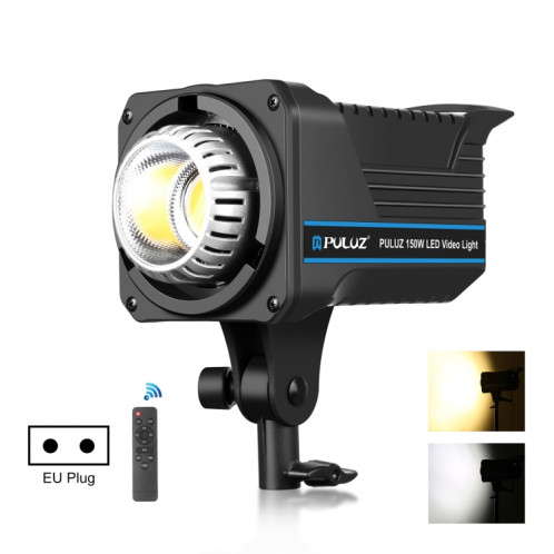PULUZ 220V 150W Studio Video Light 3200K-5600K Double température de couleur Système de dissipation thermique intégré avec télécommande () SP61EU1595-010