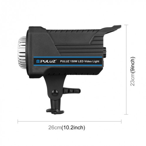 PULUZ 220V 150W Studio Video Light 3200K-5600K Double température de couleur Système de dissipation thermique intégré avec télécommande () SP61EU1595-010