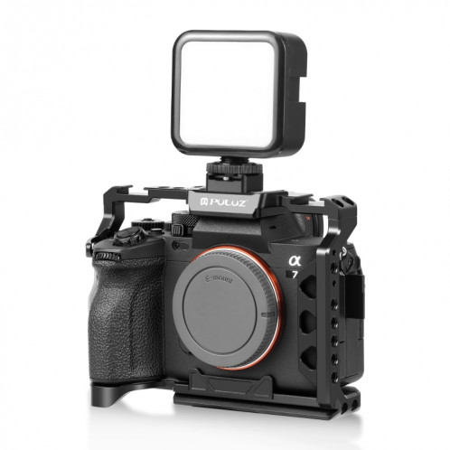 PULUZ Expand Cold Shoe Mount Adapter Microphone Flash Light Support de support en alliage d'aluminium (Noir) SP108B1581-07