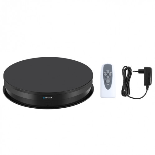 PULUZ 30cm de réglage de la vitesse de réglage de la vitesse de plateau tournable en rotation, chargez 10-15 kg, bougie de l'UE (noir) SP131B545-09