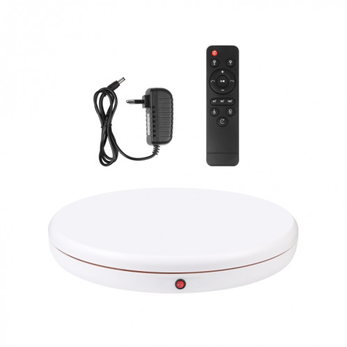 PULUZ 45cm Télécommande Ajustant La Vitesse Rotation Platine Présentoir, Blanc, Charge 100kg SP46EU1041-09