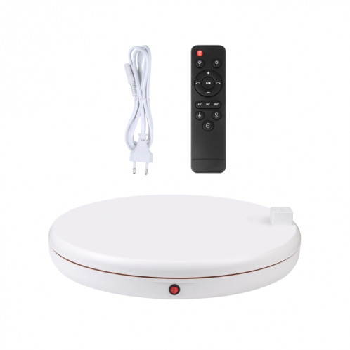 PULUZ 45cm Télécommande Ajustant La Vitesse Tournante Présentoir Avec Prise De Courant, Blanc, Charge 100kg SP48EU1308-09