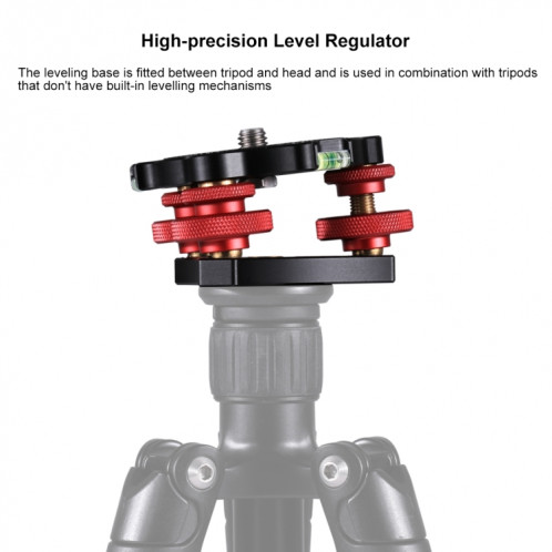 Cadrans de réglage en alliage d'aluminium PULUZ, mise à niveau de la tête sphérique pour la tête de trépied de caméra SP3517686-010