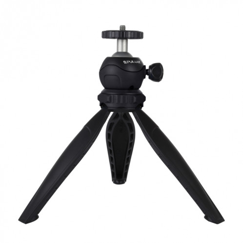Support de trépied en plastique avec poche pour PULUZ 20cm et rotule à 360 degrés pour téléphones intelligents, GoPro, appareils photo DSLR (Noir) SP537B729-09