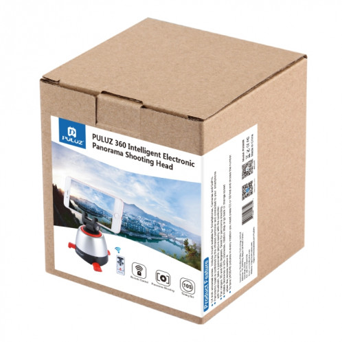 Tête panoramique PULUZ Electronic à rotation à 360 degrés avec télécommande pour téléphones intelligents, GoPro, appareils photo DSLR (rouge) SP360R1237-025