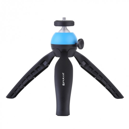 Support de trépied de poche PULUZ Mini avec rotule à 360 degrés pour téléphones intelligents, GoPro, appareils photo DSLR (bleu) SP361L1499-011