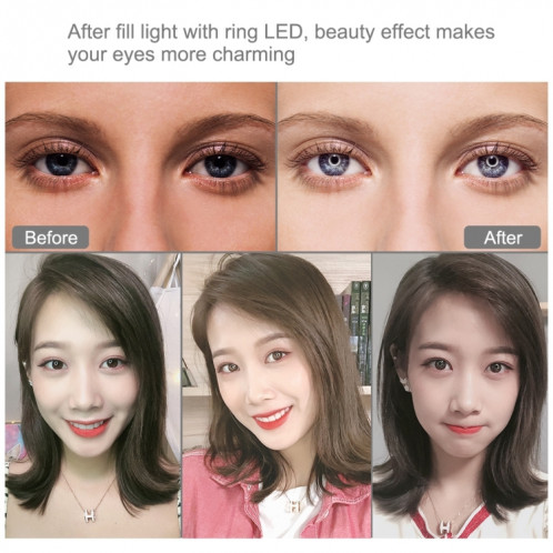PULUZ 11.8 pouces 30cm USB 3 modes Dimmable Dual Color Temperature LED Anneau de lumière diffuse incurvée Vlogging Selfie Photography Video Lights avec pince de téléphone SP457F489-014