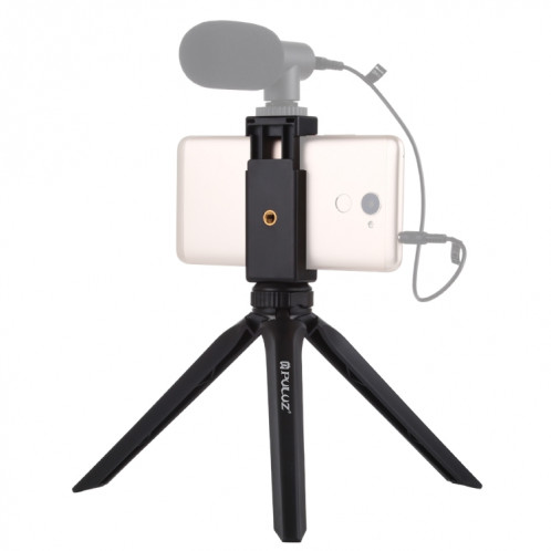 PULUZ Pocket Mini support de trépied en plastique avec pince pour téléphone intelligent (noir) SP506B1836-09