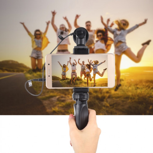PULUZ Pocket Mini support de trépied en plastique avec pince pour téléphone intelligent (noir) SP506B1836-09