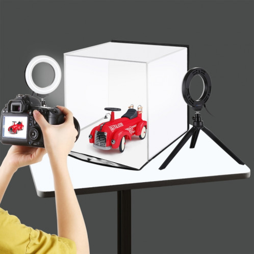 PULUZ 30cm pliant Portable Light Light Photo Photo Studio Studio Tinging Box Box Box avec 6 couleurs Terreaux (noir, blanc, jaune, rouge, vert, bleu), dépliage: 31 cm x 31 cm x 32 cm SP51301010-08