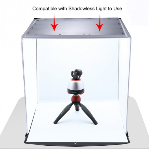 PULUZ 40cm Photo Softbox Kits de boîtes de tentes de tir de studio pliantes portables avec 5 couleurs de fond (rouge, jaune, bleu, blanc, noir), taille: 40cm x 40cm x 40cm SP5140230-013