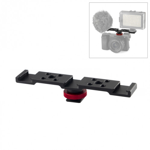Support de support de chaussure à trois têtes de puluz (noir) SP523B999-06