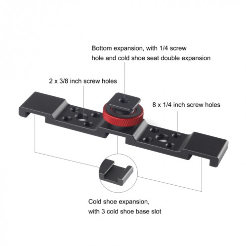 Support de support de chaussure à trois têtes de puluz (noir) SP523B999-06