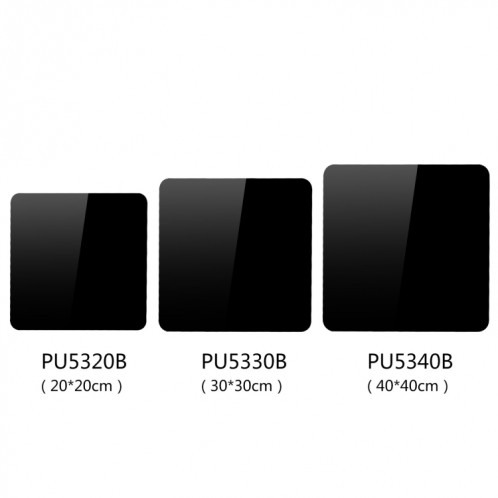 Tableau de fond de table d'affichage réfléchissant acrylique de photographie de PULUZ 30cm (noir) SP330B584-08