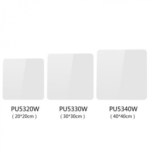 Tableau de fond de table d'affichage réfléchissant acrylique de photographie de PULUZ 40cm (blanc) SP340W883-08