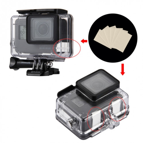 12 PCS PULUZ Inserts anti-brouillards réutilisables professionnels pour GoPro HERO5 / 4 Session / 4/3 + / 3/2/1, Xiaomi Yi, SJCAM SJ6000 / SJ5000 / SJ4000 Sport Camera S1PU895-030