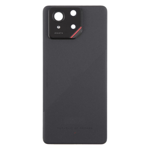 Coque arrière en verre d'origine pour Asus ROG Phone 9 5G avec cache d'objectif d'appareil photo (noir mat) SH2FBL792-07