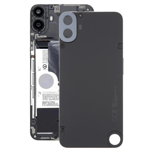 Coque arrière d'origine For Nothing CMF Phone 1 avec cache d'objectif d'appareil photo (noir) SH29BL19-07