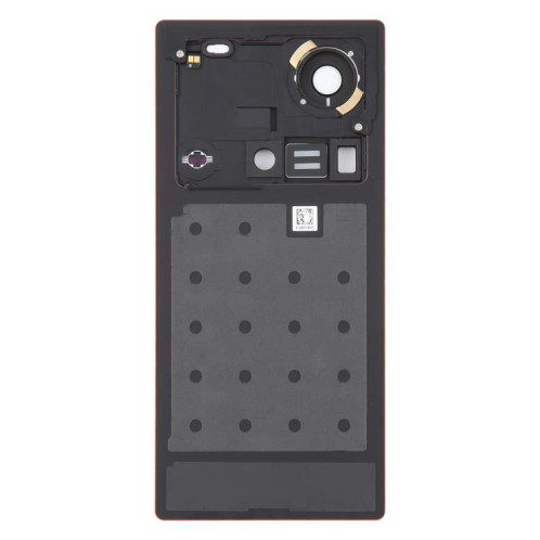 Coque arrière en verre pour ZTE Nubia Z70 Ultra NX733J NX736J avec couvercle d'objectif d'appareil photo (orange) SH37EL983-07