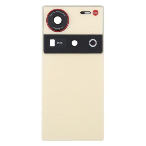 Cache arrière de batterie en verre avec couvercle d'objectif d'appareil photo pour ZTE Nubia Z70 Ultra NX733J NX736J (doré) SH37JL1364-07