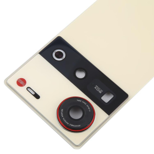 Cache arrière de batterie en verre avec couvercle d'objectif d'appareil photo pour ZTE Nubia Z70 Ultra NX733J NX736J (doré) SH37JL1364-07