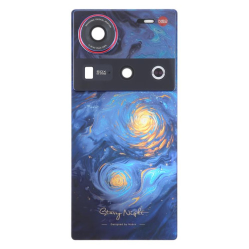 Cache arrière de batterie en verre avec couvercle d'objectif d'appareil photo pour ZTE Nubia Z70 Ultra NX733J NX736J (bleu) SH37LL1562-07